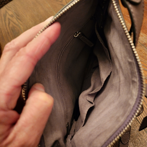 🔥 Vince Camuto Slate Grey Leather CrossBody Bag - Picture 6 of 10